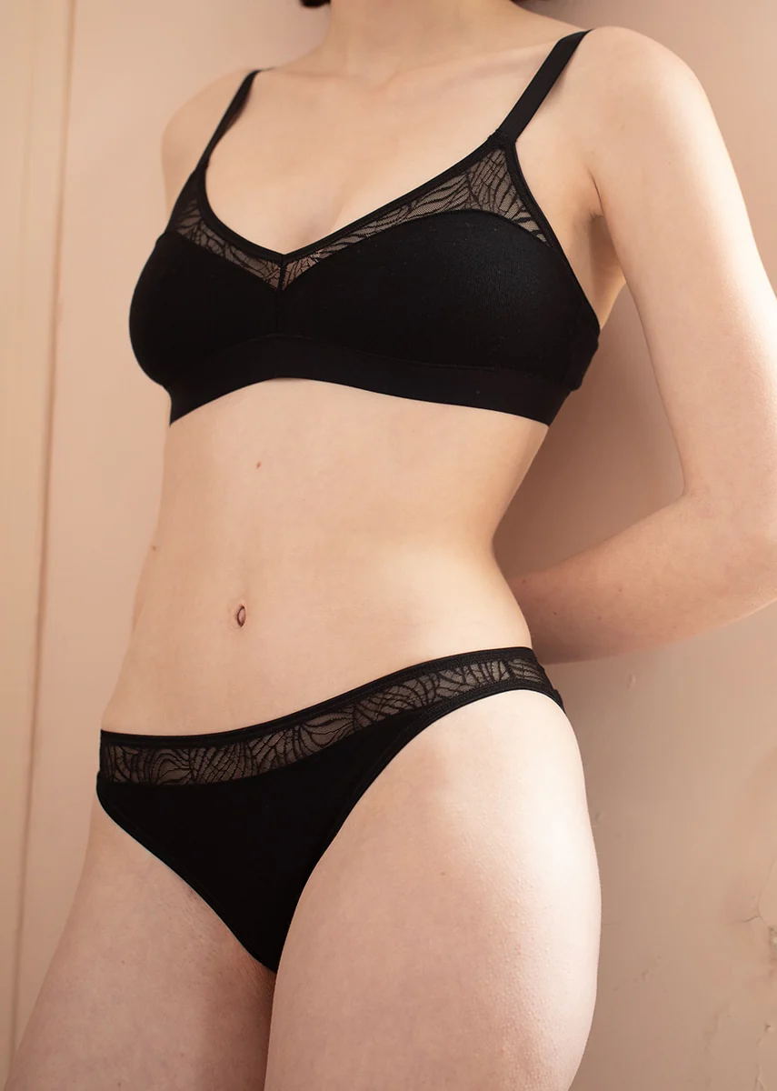 Brassière Savannah noire - Taille XS - Image 3