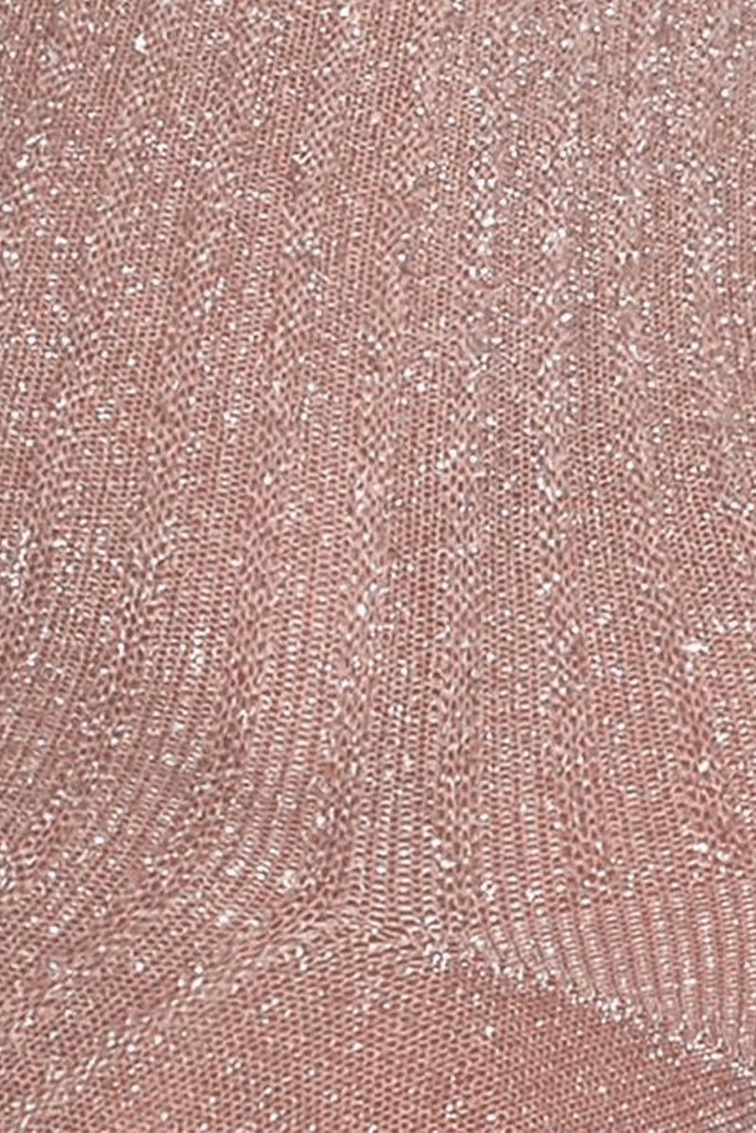 Chaussettes pailletées en fibre recyclée rose - Image 2