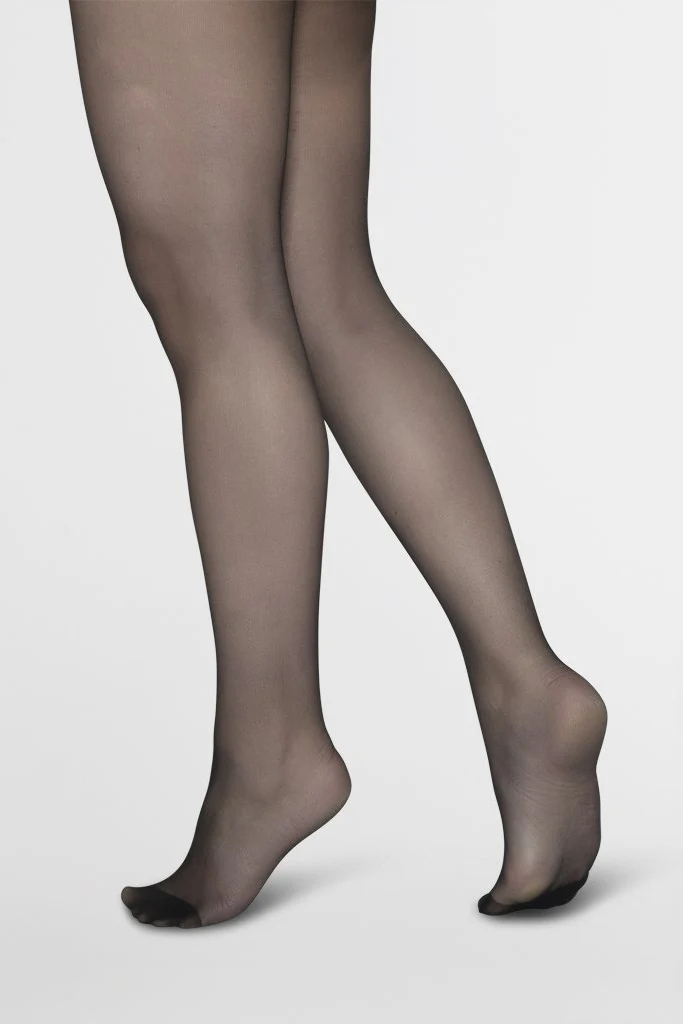 Pack de deux collants fins en Econyl noir - Image 3